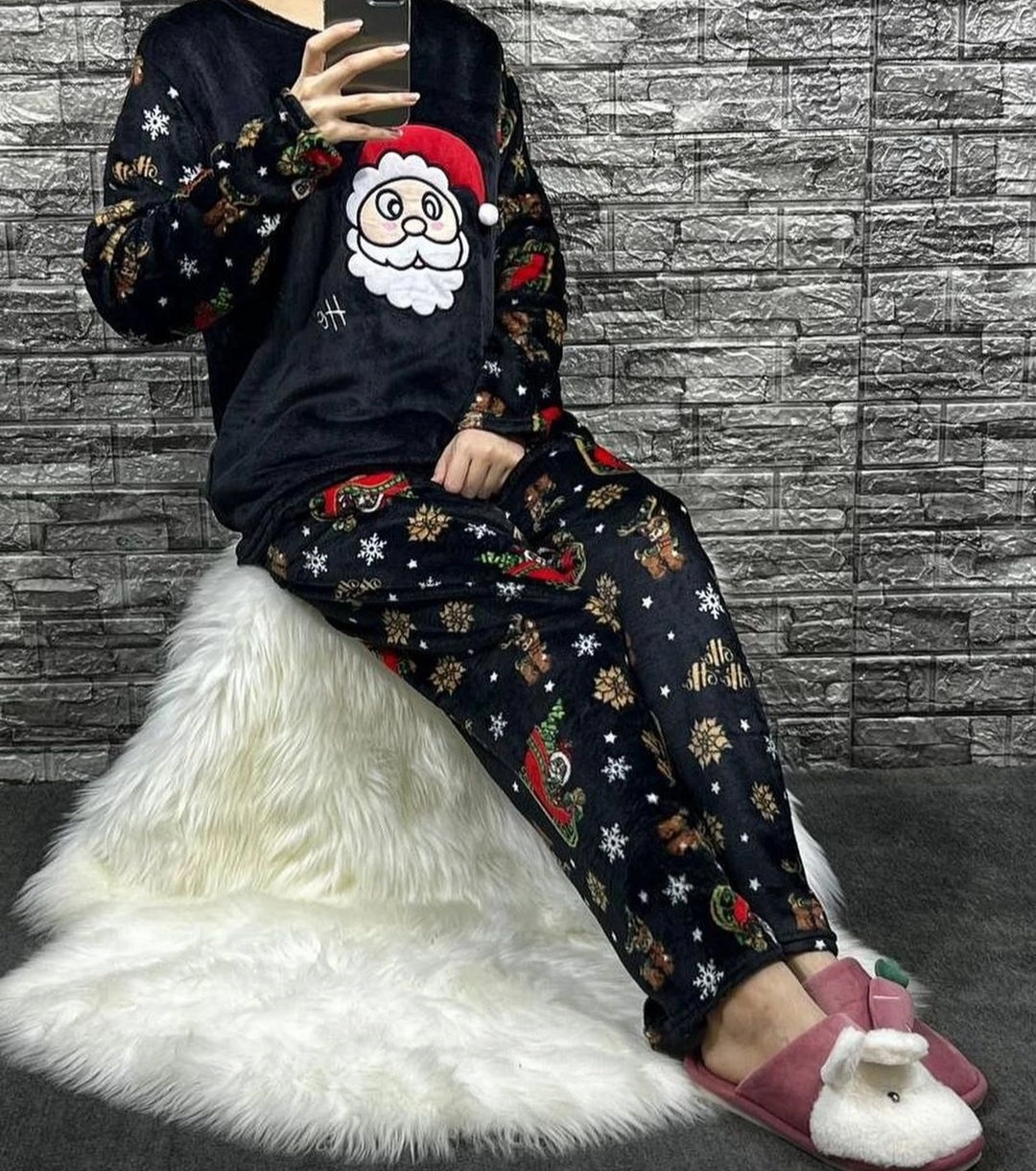 ست هودی وشلوارحوله ای
