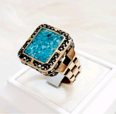 قیمت وسفارش انگشترمردانه فیروزه