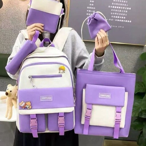 مشخصات ،قیمت وسفارش ست کوله پشتی وکیف چندتیکه