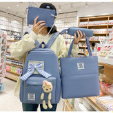 Fancy canvas backpack and bag