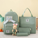 ست چهارتیکه کوله پشتی وکیف برزنت تدی