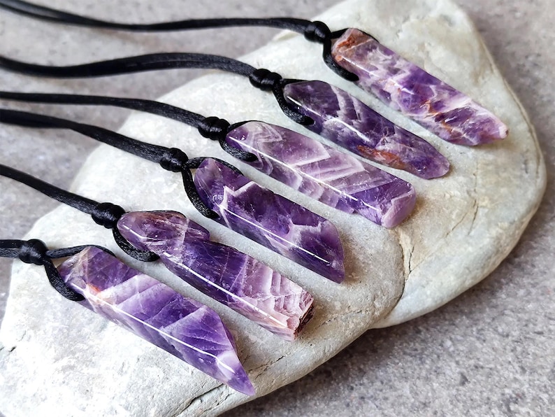 خریدگردنبندمردانه باسنگ آمیتیست اصل