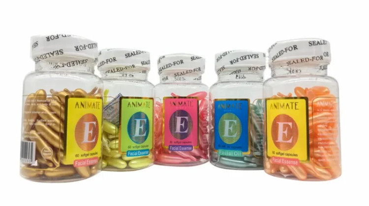 روغن صورت کپسولی ویتامین E برند ANIMATE