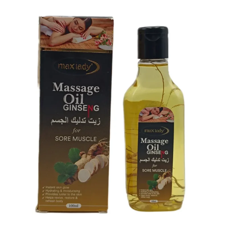 مشخصات قیمت وخریدروغن ماساژ جنسینگ برند مکس لیدی | MAX LADY